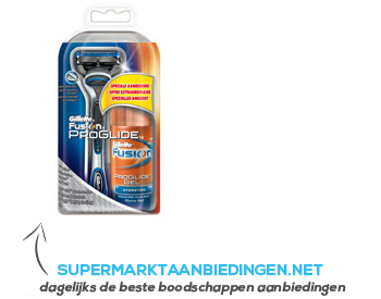 Gillette Fusion proglide scheersysteem trimmer aanbieding