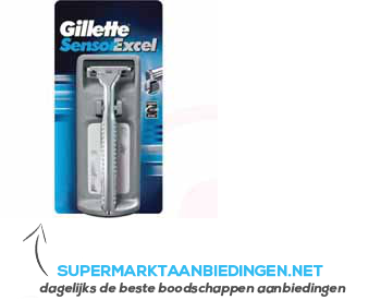Gillette Scheerapparaat sensor excel aanbieding