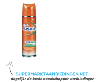 Gillette Scheergel Fusion hydragel gevoelige huid aanbieding