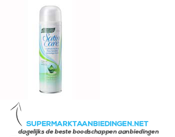 Gillette Scheergel satin care gevoelige huid aanbieding