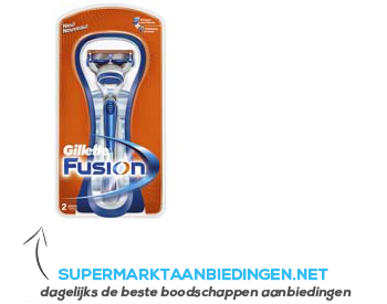 Gillette Scheermes fusion aanbieding