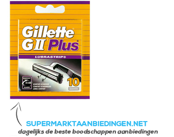 Gillette Scheermesjes GII plus aanbieding