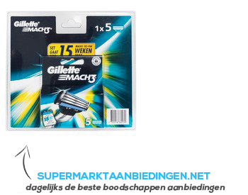 Gillette Scheermesjes mach3 aanbieding