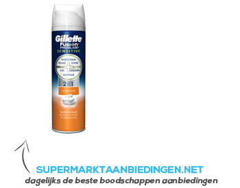 Gillette Scheerschuim fusion proglide sensitive aanbieding