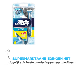 Gillette Sensor 3 ice wegwerp scheermesjes aanbieding