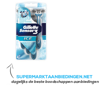 Gillette Sensor ice wegwerpmesjes aanbieding