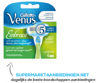 Gillette Venus embrace scheermesjes voor dames aanbieding