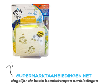 Glade discreet magneet fresh lemon aanbieding