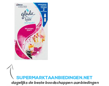 Glade One touch navul duo relaxing zen aanbieding