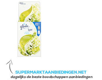 Glade Sense & spray lily in the valley navul aanbieding