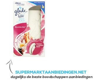 Glade Sense & spray relaxing zen houder aanbieding