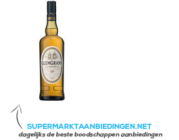 Glen Grant Single malt Scotch whisky 10 years aanbieding