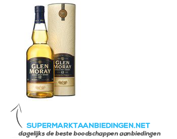 Glen Moray Single malt whisky 12 years aanbieding