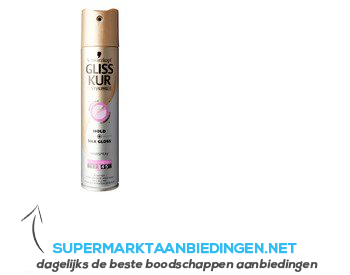 Gliss Kur Silk effect shine hairspray aanbieding