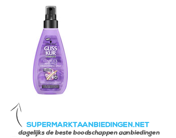 Gliss Kur Straightening spray control & anti-frizz aanbieding