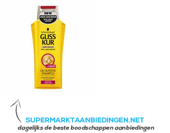 Gliss Oil nutritive shampoo aanbieding