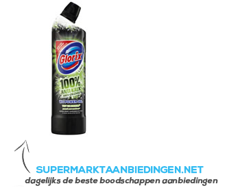 Glorix Toiletreiniger 100% antikalk lime aanbieding