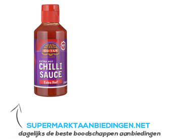 Go-Tan Chilli saus hot aanbieding