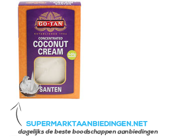 Go-Tan Cocos crème santen aanbieding