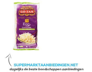 Go-Tan Egg noodles organic aanbieding