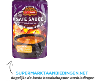 Go-Tan Saté sauce aanbieding