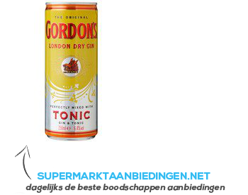 Gordon's Gin & tonic aanbieding