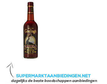 Gosling's Black seal rum aanbieding