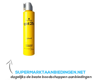 Got2b Bikkelhard spray aanbieding