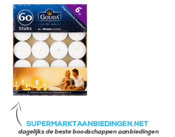 Gouda Waxine licht 6 uur aanbieding