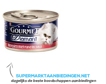 Gourmet Diamant reepjes met rund in saus aanbieding