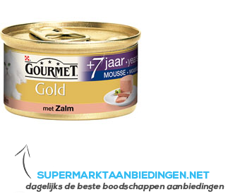 Gourmet Gold senior mousse zalm aanbieding