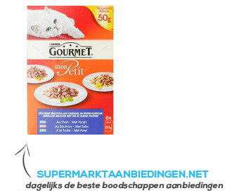 Gourmet Mon petit vis (zalm/ tonijn/ forel) aanbieding