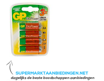 GP EkoPower AA blister aanbieding