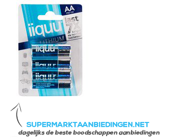 GP Lithium batterijen aa aanbieding