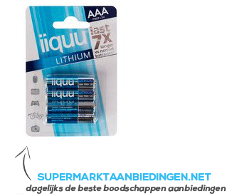 GP Lithium batterijen aaa aanbieding