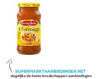 Grand'Italia 4 formaggi pastasaus aanbieding