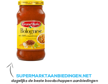 Grand'Italia Bolognese aanbieding