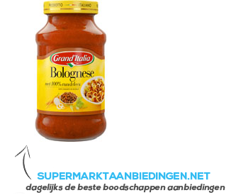 Grand’Italia Bolognese saus met rundvlees aanbieding