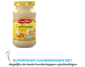 Grand’Italia Carbonara saus aanbieding