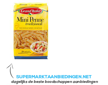 Grand'Italia Mini penne tradizionali aanbieding