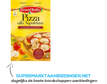 Grand’Italia Pizza Napoletana pizza kit aanbieding