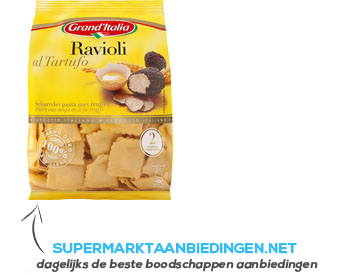 Grand'Italia Ravioli al tartufo aanbieding