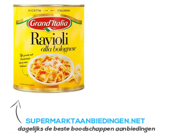 Grand'Italia Ravioli alla bolognese aanbieding