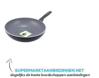 Greenpan Rio wok 28 cm aanbieding