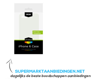 Grixx Case iPhone 6 transparant aanbieding