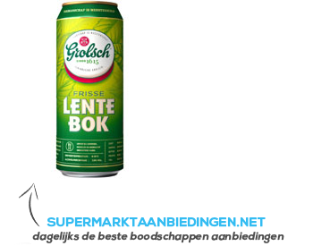 Grolsch Lentebok aanbieding