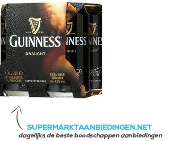 Guinness Draught 4-pack aanbieding