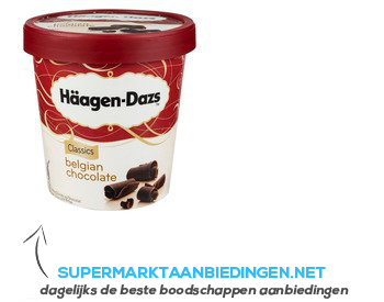 Haagen Dazs Belgian chocolate aanbieding