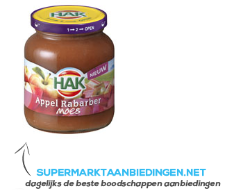 Hak Appel-rabarber moes aanbieding