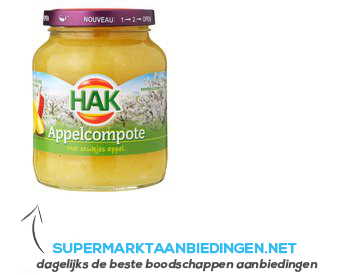 Hak Appelcompote aanbieding